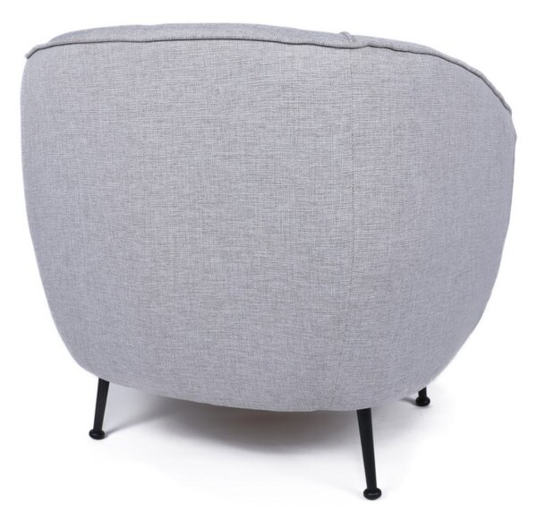 Hanah Home Kreslo Piccoli sivé/čierne