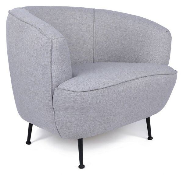 Hanah Home Kreslo Piccoli sivé/čierne