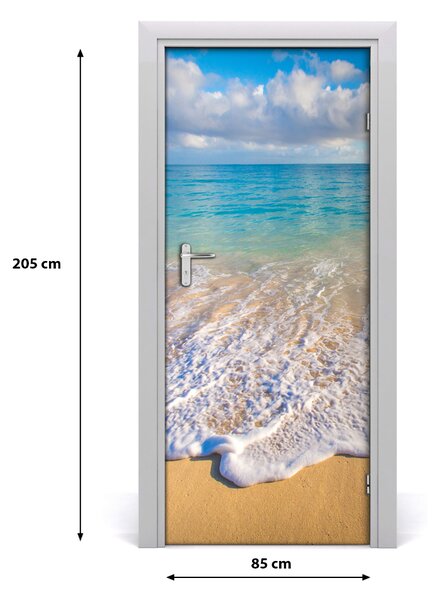 Fototapeta na dvere tropická pláž 85x205 cm