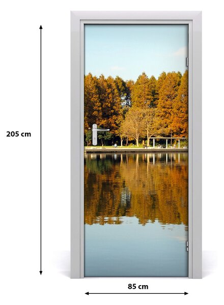 Fototapeta na dvere jeseň park 85x205 cm