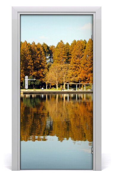 Fototapeta na dvere jeseň park 95x205 cm