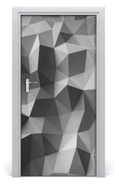 Fototapeta na dvere abstraktné trojuholníky 95x205 cm