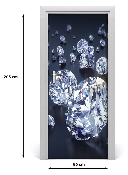 Fototapeta na dvere diamanty 85x205 cm
