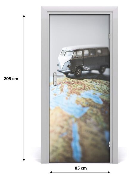 Fototapeta na dvere auto glob 85x205 cm