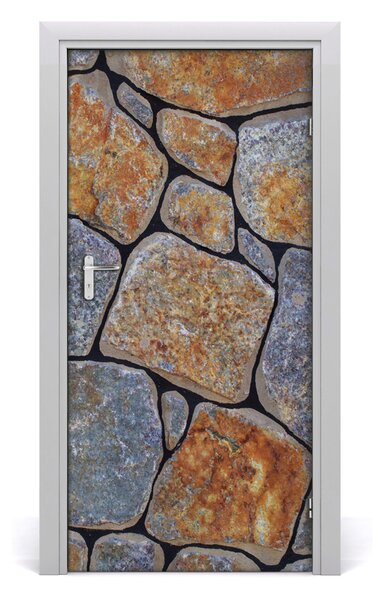 Fototapeta na dvere kamenia pozací 95x205 cm