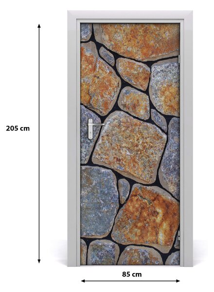 Fototapeta na dvere kamenia pozací 85x205 cm