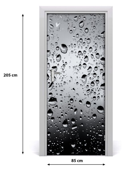 Fototapeta na dvere kvapky vody 85x205 cm