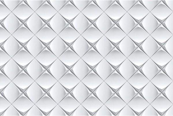 DIMEX | Vliesové fototapety na stenu 3D umelecký múr MS-5-0297 | 375 x 250 cm | biela, šedá