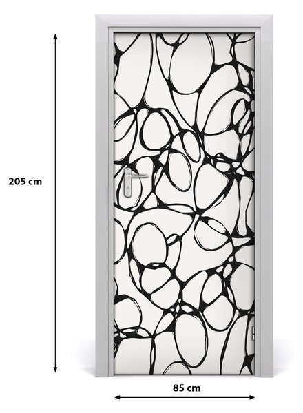 Fototapeta na dvere chaotická kolesá 85x205 cm