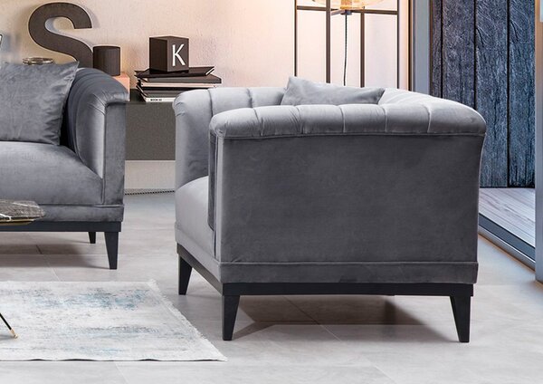 Hanah Home Kreslo Trendy sivé
