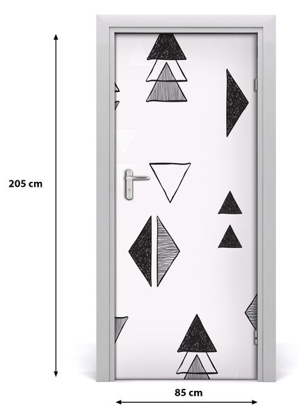 Fototapeta na dvere trojuholníky pozadia 85x205 cm