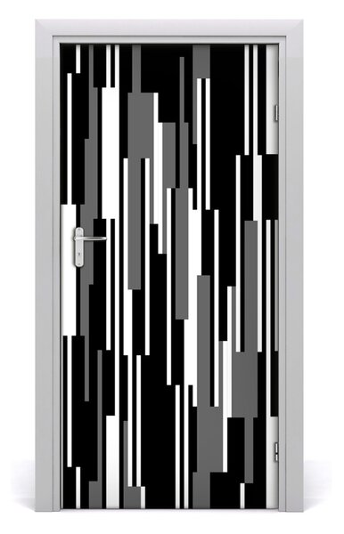 Fototapeta na dvere čiernobiele línia 95x205 cm
