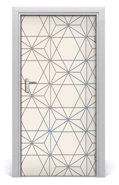 Fototapeta na dvere geometrické pozadie 95x205 cm