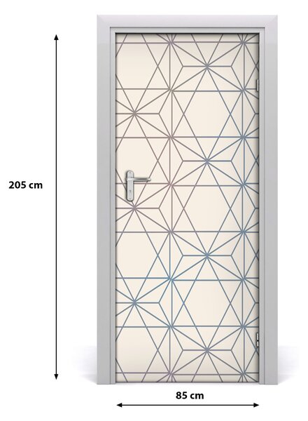 Fototapeta na dvere geometrické pozadie 85x205 cm