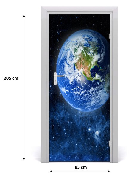 Fototapeta samolepiace na dvere zemeguľa 85x205 cm