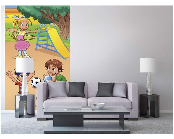 DIMEX | Vliesové fototapety na stenu Deti na ihrisku MS-2-0339 | 150 x 250 cm | viacfarebná