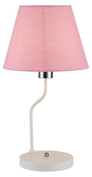 Candellux Stolná lampa YORK 1xE14/60W/230V ružová/biela CA0716 + záruka 3 roky zadarmo