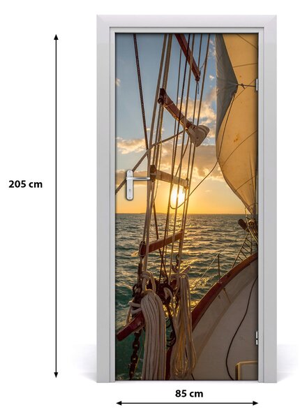 Fototapeta samolepiace na dvere jachta 85x205 cm