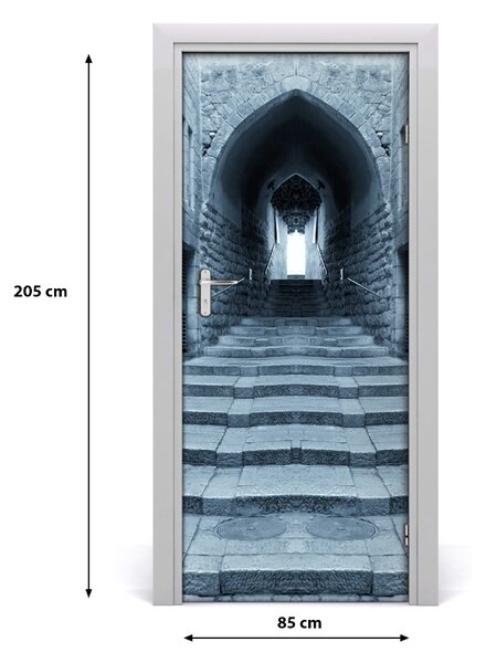 Fototapeta samolepiace na dvere stará ulička 85x205 cm