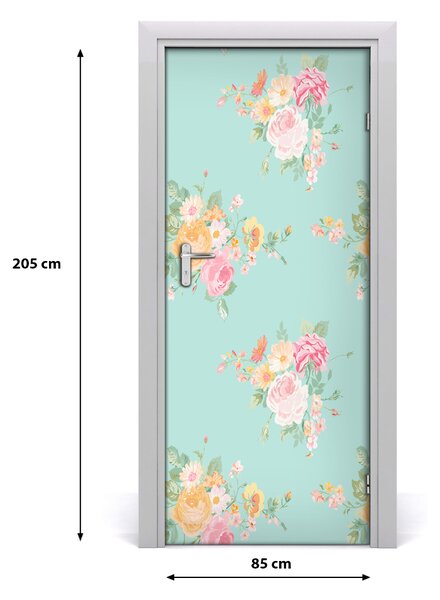 Fototapeta samolepiace na dvere kvety 85x205 cm