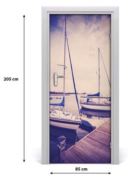 Fototapeta samolepiace na dvere jachty 85x205 cm