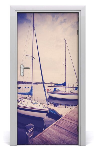 Fototapeta samolepiace na dvere jachty 95x205 cm