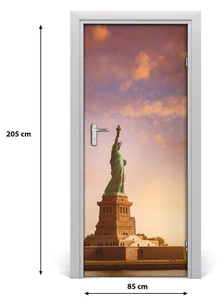Fototapeta samolepiace na dvere socha Slobody 85x205 cm