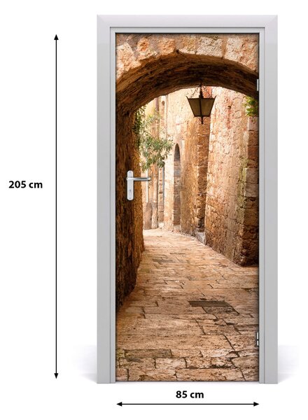 Fototapeta samolepiace na dvere stará ulička 85x205 cm