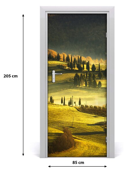 Fototapeta samolepiace dvere dediny 85x205 cm