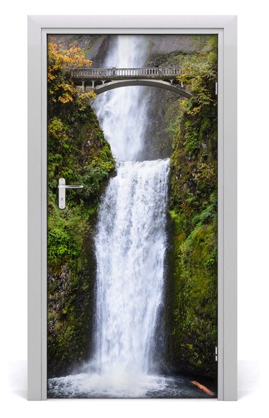 Fototapeta samolepiace na dvere vodopád Most 95x205 cm