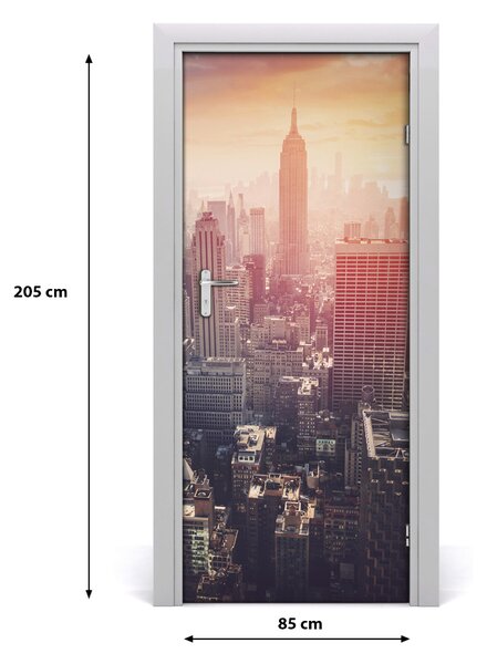 Fototapeta samolepiace dvere New York Panorama 85x205 cm