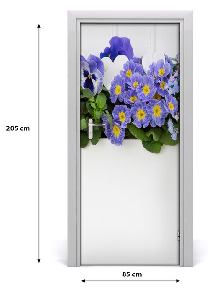Fototapeta samolepiace fialové kvety 85x205 cm