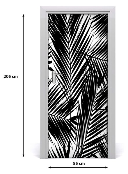 Samolepiace fototapety na dvere listy palmy 85x205 cm