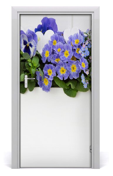 Fototapeta samolepiace fialové kvety 95x205 cm