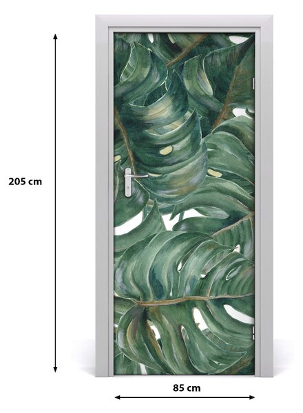 Samolepiace fototapety na dvere Monstera 85x205 cm