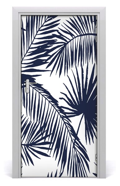 Samolepiace fototapety na dvere listy palmy 95x205 cm