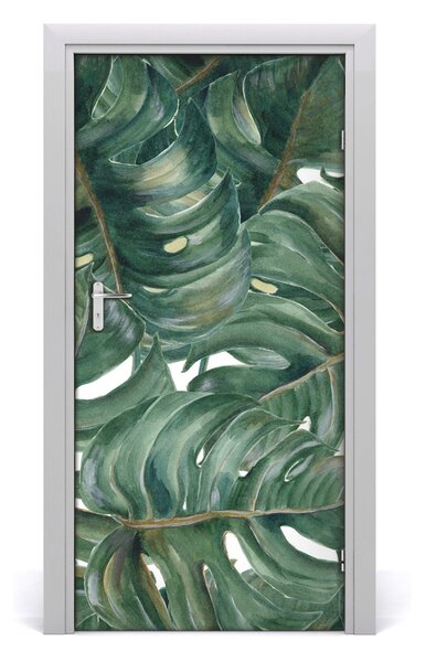 Samolepiace fototapety na dvere Monstera 95x205 cm
