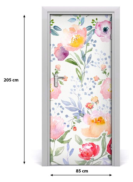Samolepiace fototapety na dvere mak 85x205 cm