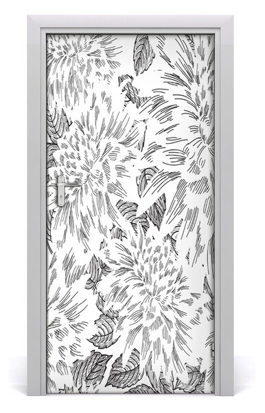 Samolepiace fototapety na dvere pivonka 95x205 cm