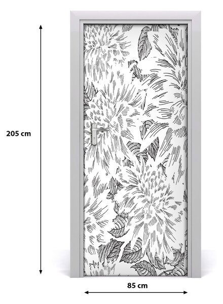 Samolepiace fototapety na dvere pivonka 85x205 cm