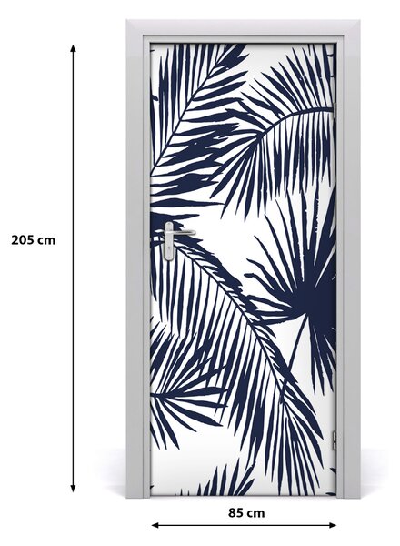 Samolepiace fototapety na dvere listy palmy 85x205 cm