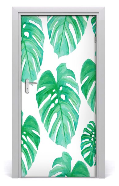 Samolepiace fototapety na dvere Monstera 95x205 cm