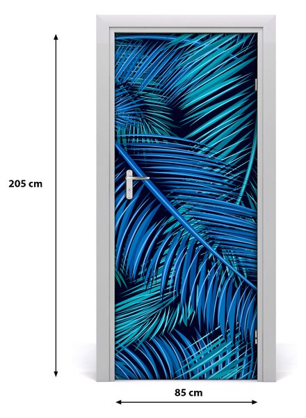 Samolepiace fototapety na dvere listy palmy 85x205 cm