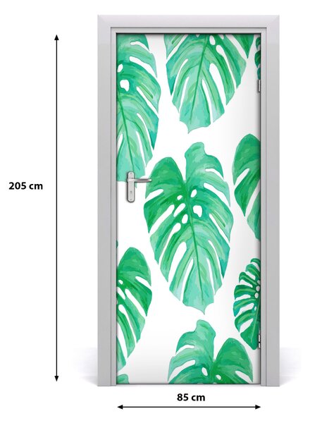 Samolepiace fototapety na dvere Monstera 85x205 cm