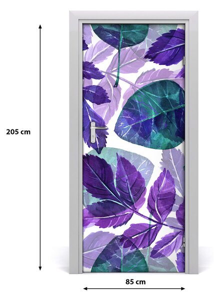 Samolepiace fototapety na dvere lístia 85x205 cm
