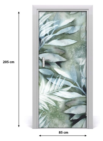 Samolepiace fototapety na dvere lístia 85x205 cm