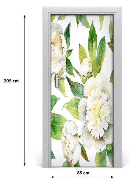 Samolepiace fototapety na dvere pivonky 85x205 cm
