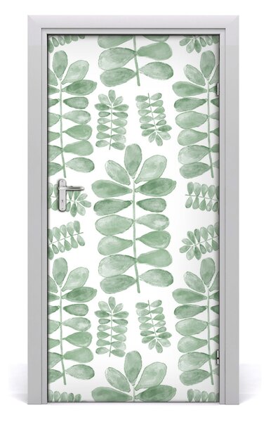 Samolepiace fototapety na dvere lístia eukaliptus 95x205 cm