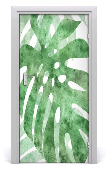Samolepiace fototapety na dvere Monstera 95x205 cm