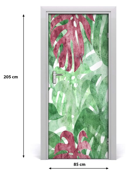Samolepiace fototapety na dvere Monstera 85x205 cm